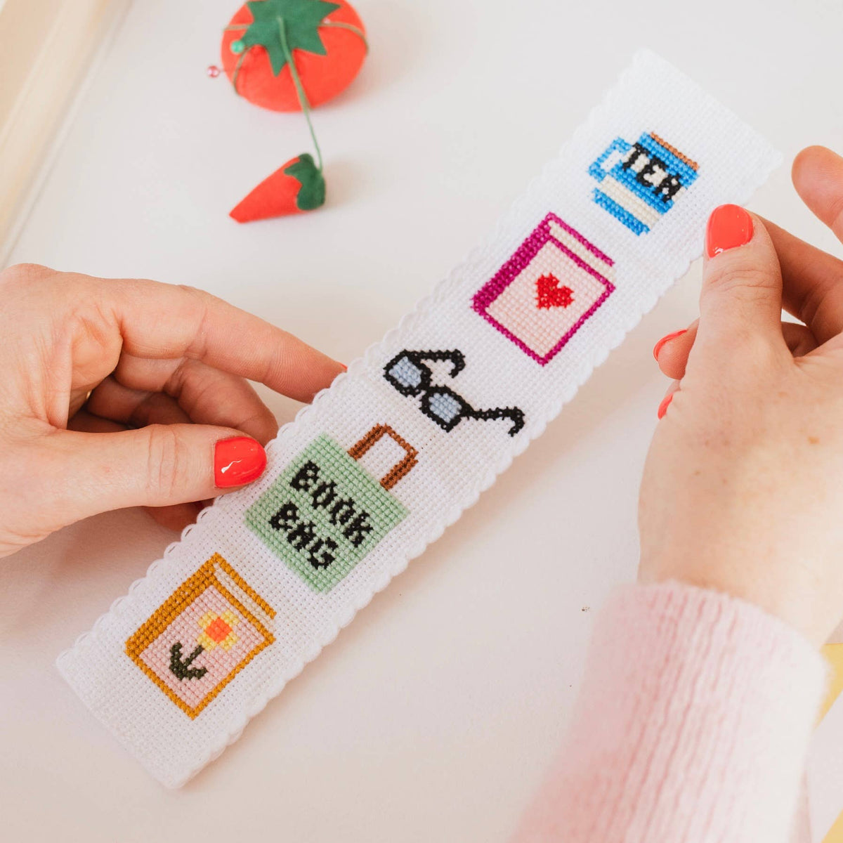 Bookish Counted Cross Stitch Bookmark Kit (Beginner Friendly)