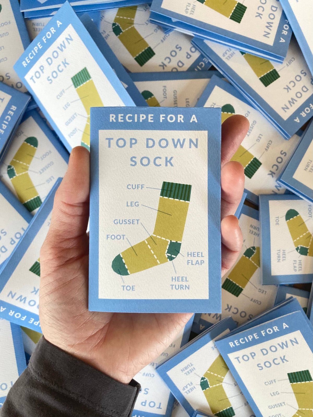 Top Down Sock Mini Zine from Sundew Sewing Co