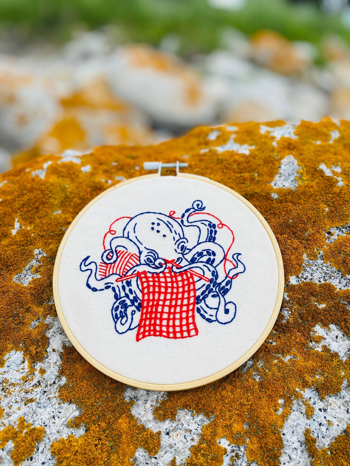 Octopus Knitting Complete Embroidery Kit