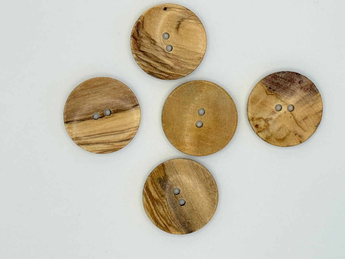 Wooden Buttons Retrosaria Rosa Pomar