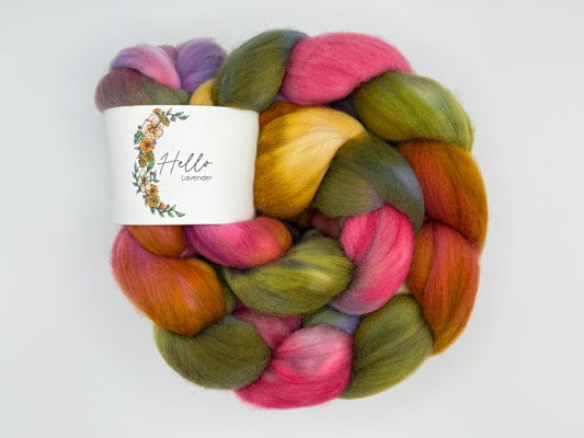 Hello Lavender Rambouillet Fiber Braid