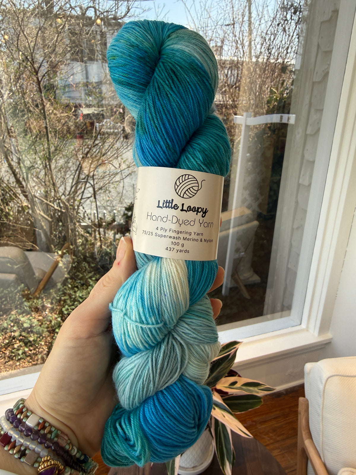 Little Loopy Fingering Weight Superwash Wool Yarn