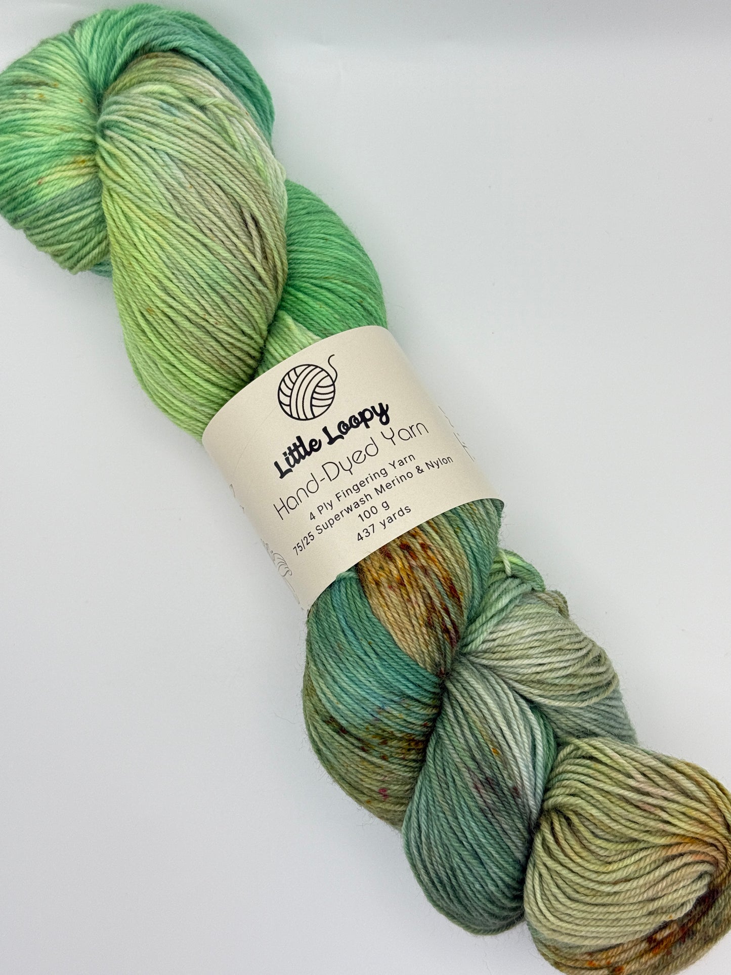 Little Loopy Fingering Weight Superwash Wool Yarn