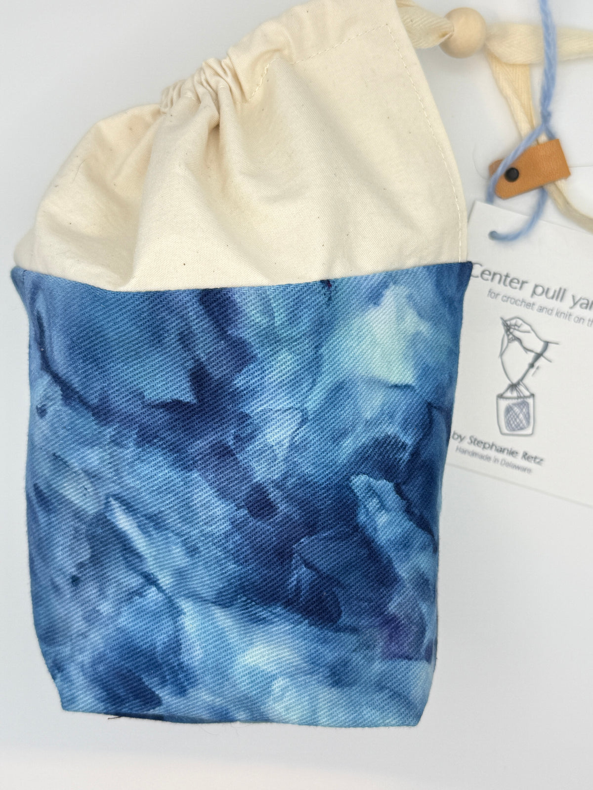 Center Pull Yarn Sack - Knit or Crochet on the Go - Handmade in Delaware!