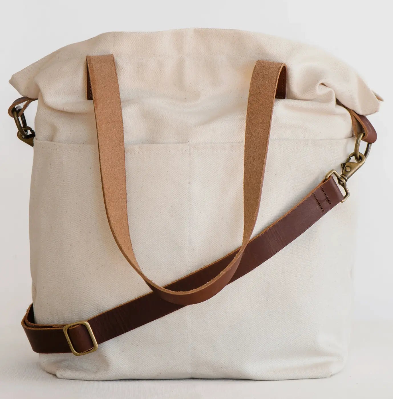 Canvas Crossbody Project Tote Bag Twig & Horn