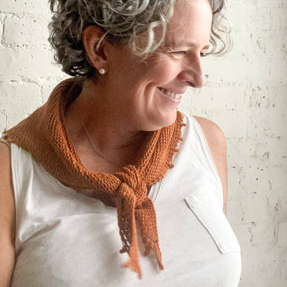 Bennet Bandana Knitting Kit from Flax & Twine
