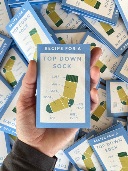 Top Down Sock Mini Zine from Sundew Sewing Co
