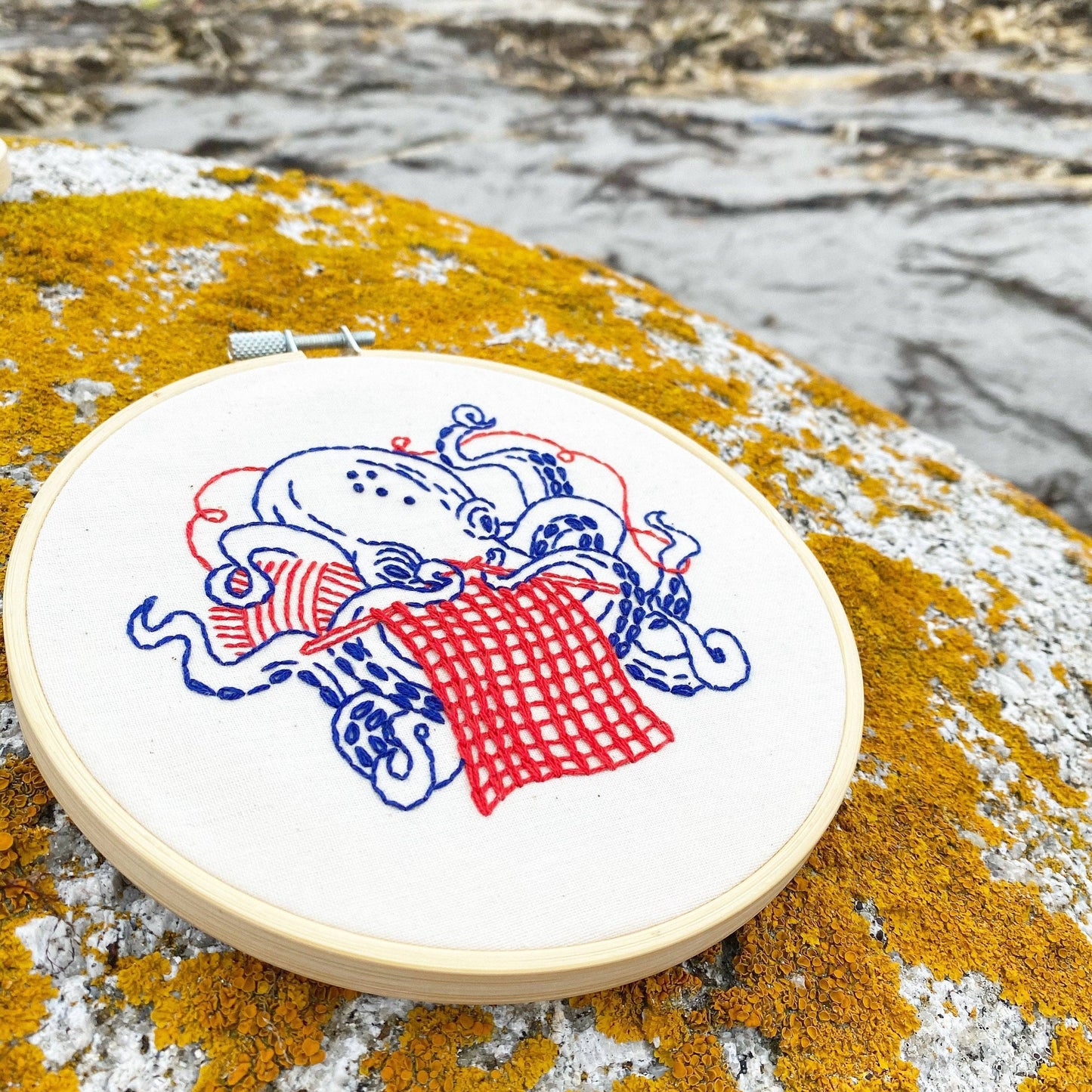 Octopus Knitting Complete Embroidery Kit