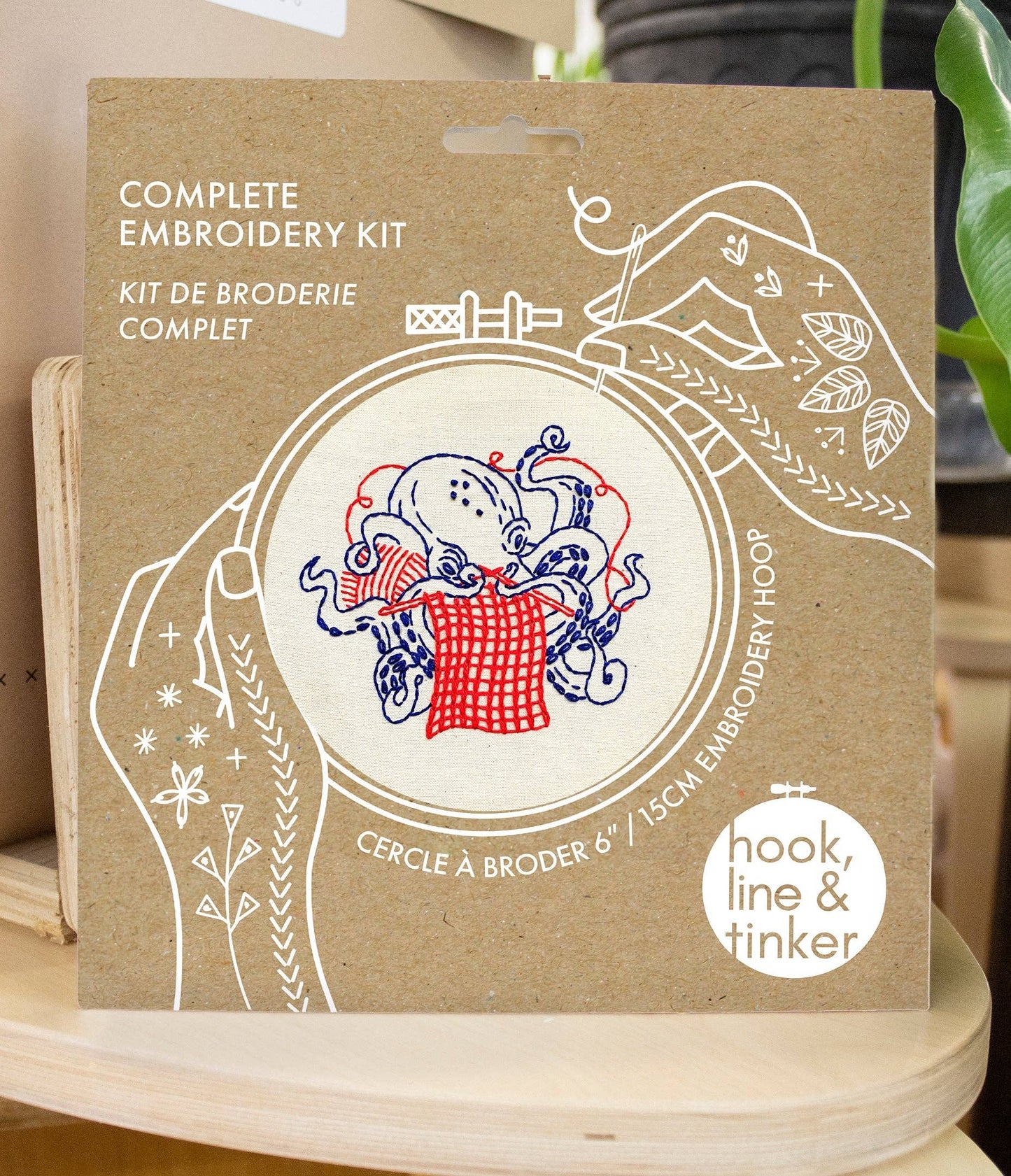 Octopus Knitting Complete Embroidery Kit