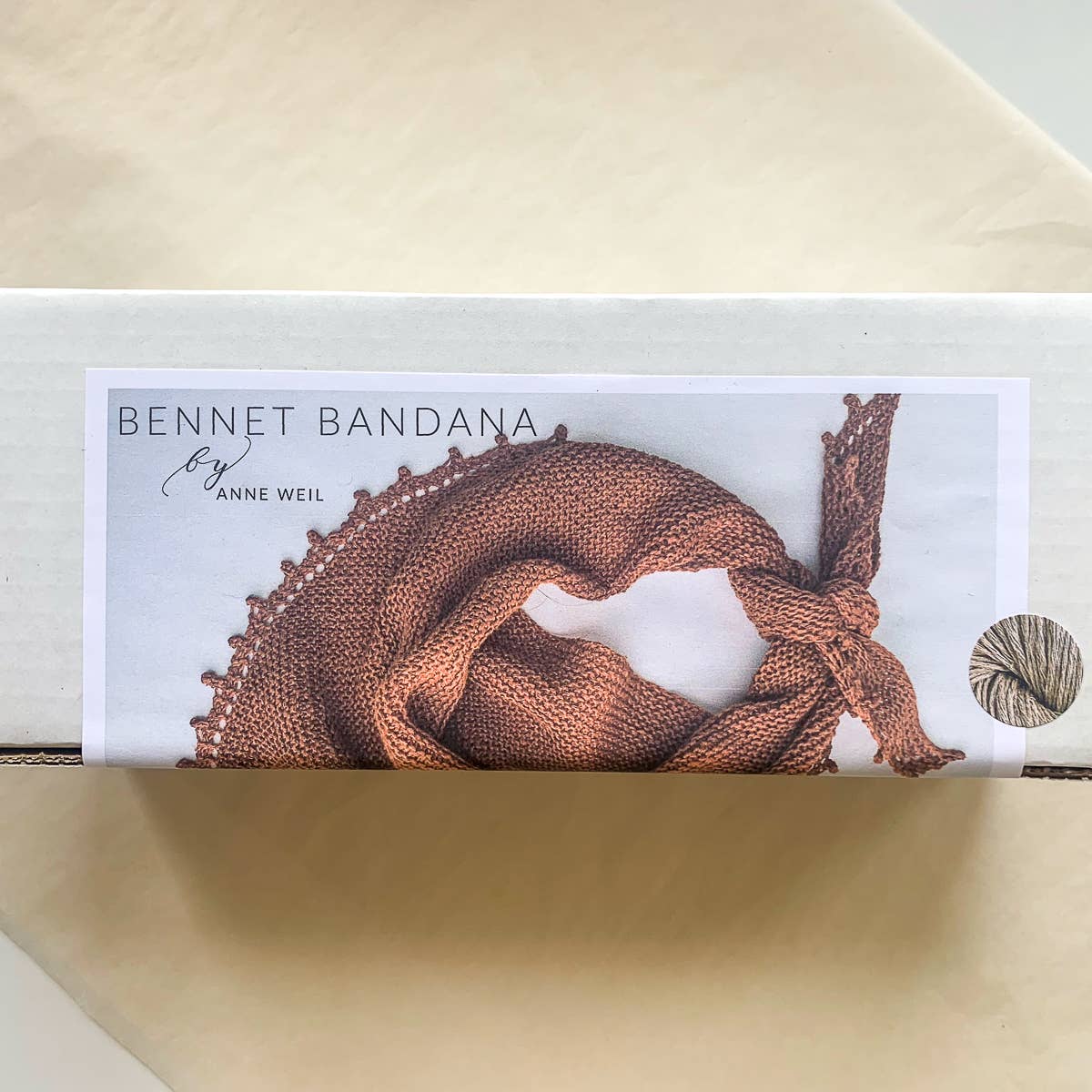 Bennet Bandana Knitting Kit from Flax & Twine