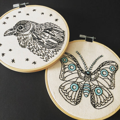 Raven Nevermore Complete Embroidery Kit