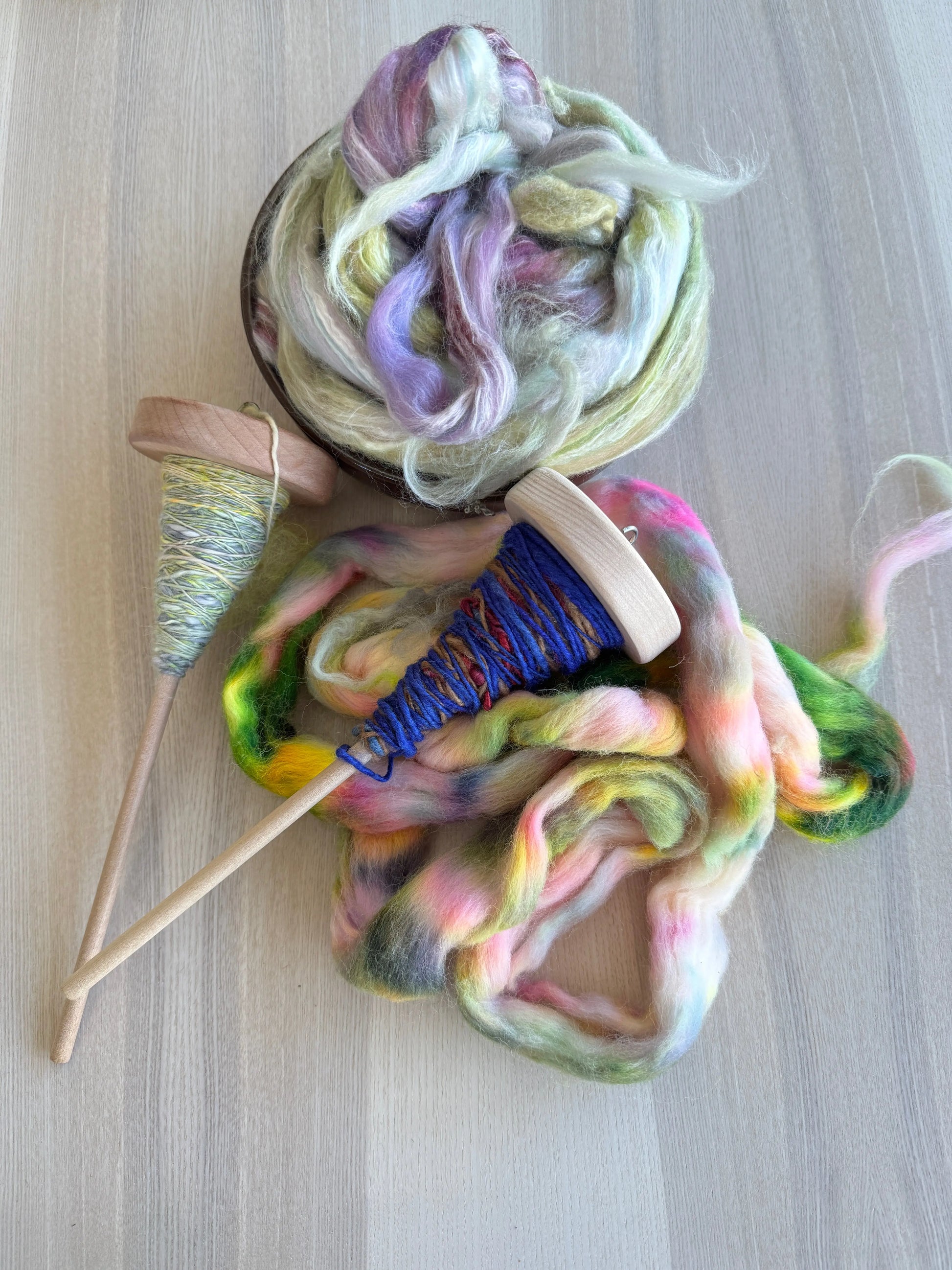 Beginner Drop Spindle Class High Tide Fibers
