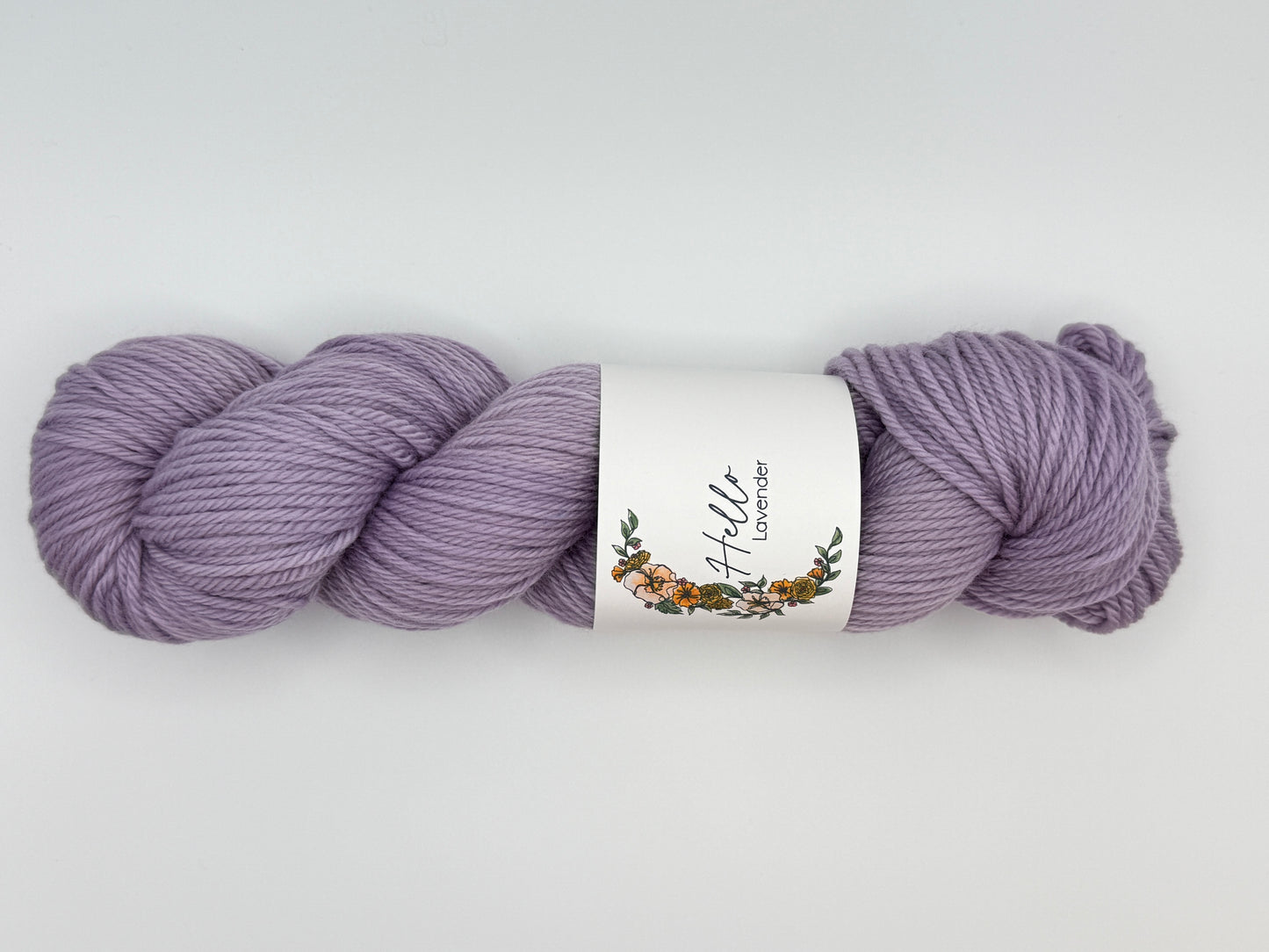 Hello Lavender Worsted Weight Hand-Dyed Yarn