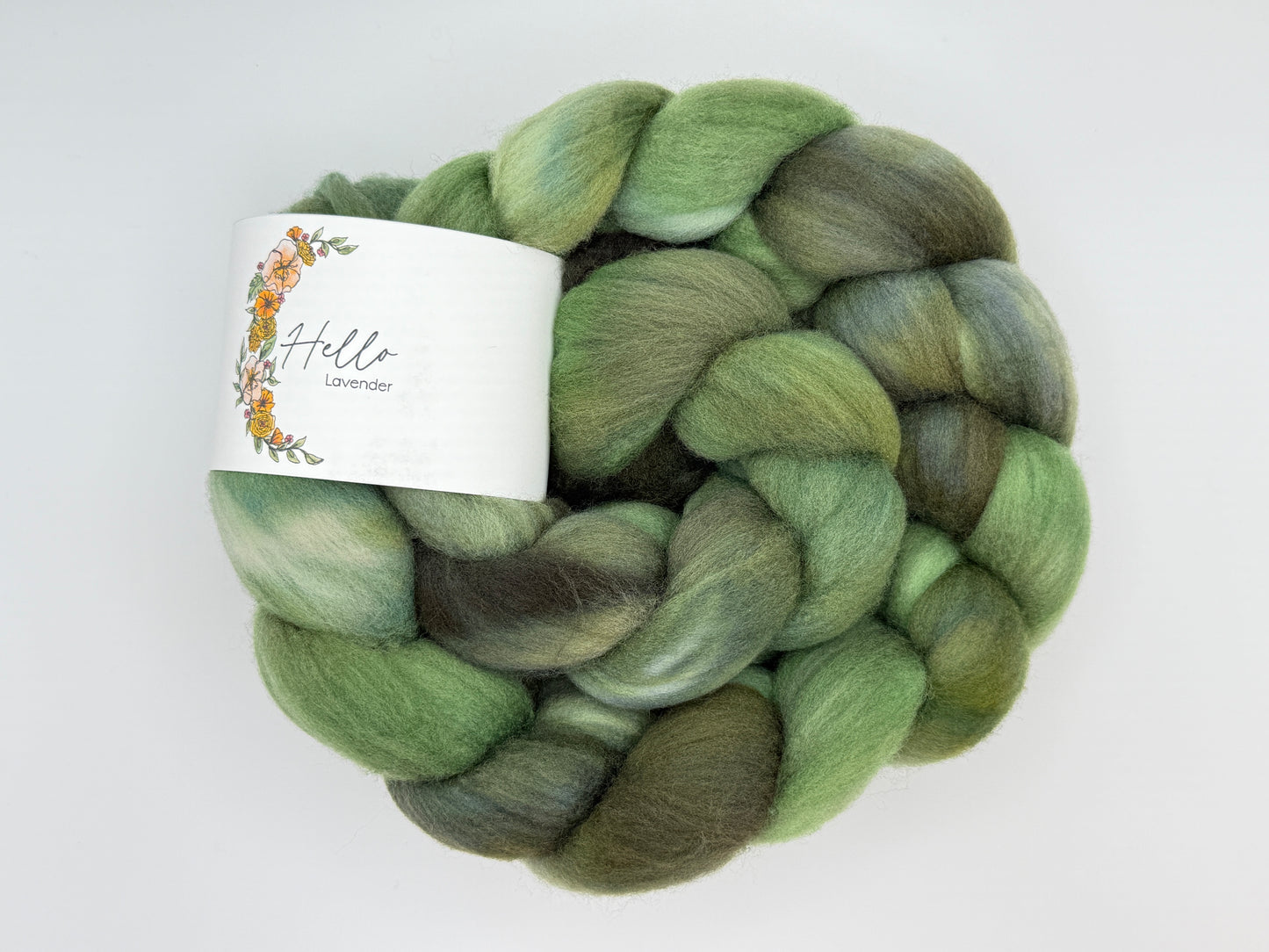 Hello Lavender Rambouillet Fiber Braid