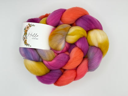 Hello Lavender Rambouillet Fiber Braid