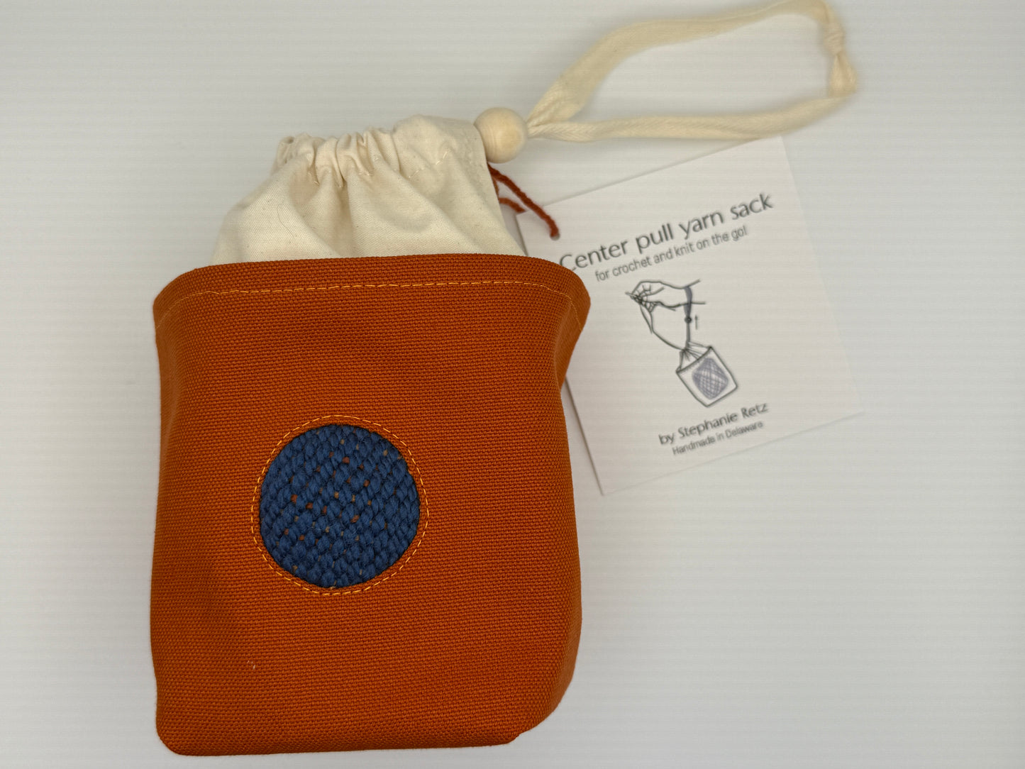 Center Pull Yarn Sack - Knit or Crochet on the Go - Handmade in Delaware!