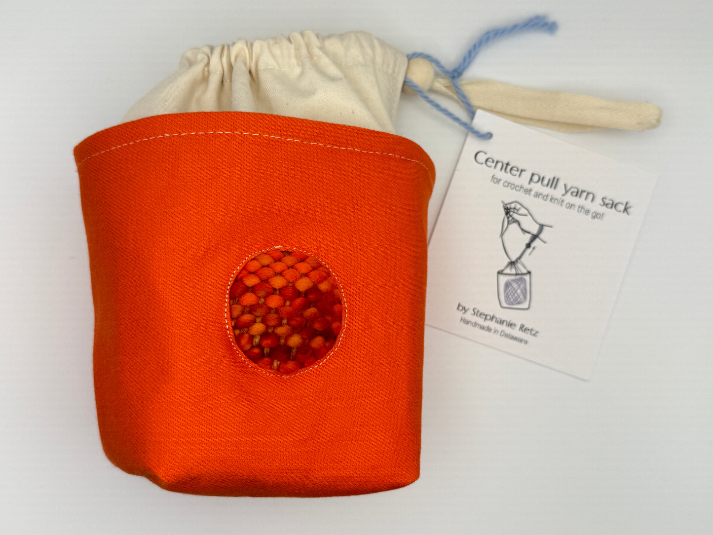 Center Pull Yarn Sack - Knit or Crochet on the Go - Handmade in Delaware!