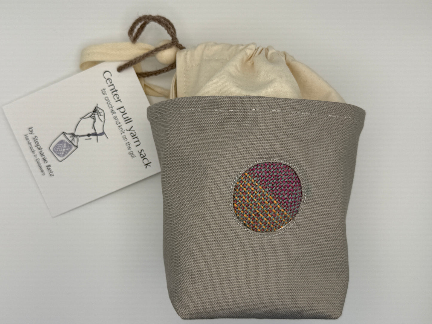 Center Pull Yarn Sack - Knit or Crochet on the Go - Handmade in Delaware!