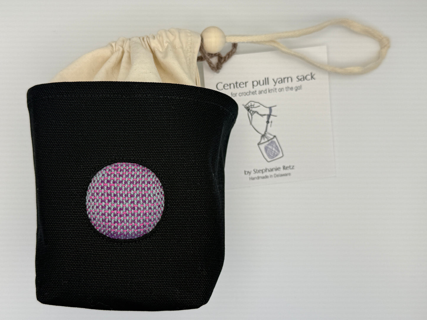 Center Pull Yarn Sack - Knit or Crochet on the Go - Handmade in Delaware!