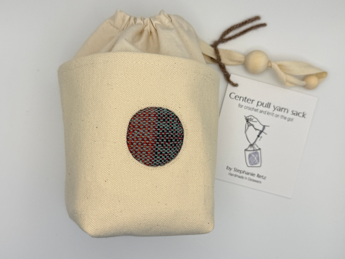 Center Pull Yarn Sack - Knit or Crochet on the Go - Handmade in Delaware!