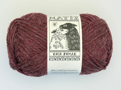 Retrosaria Rosa Pomar Matiz Aran Weight Wool Yarn