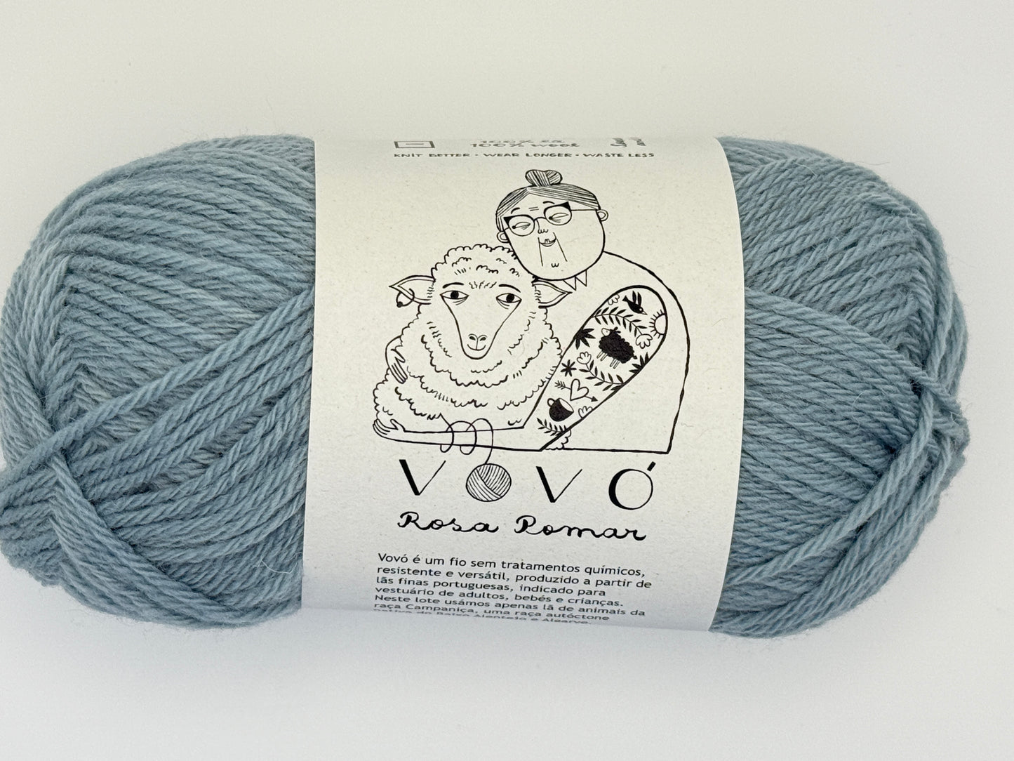 Retrosaria Rosa Pomar Vovó Sport Weight Wool Yarn