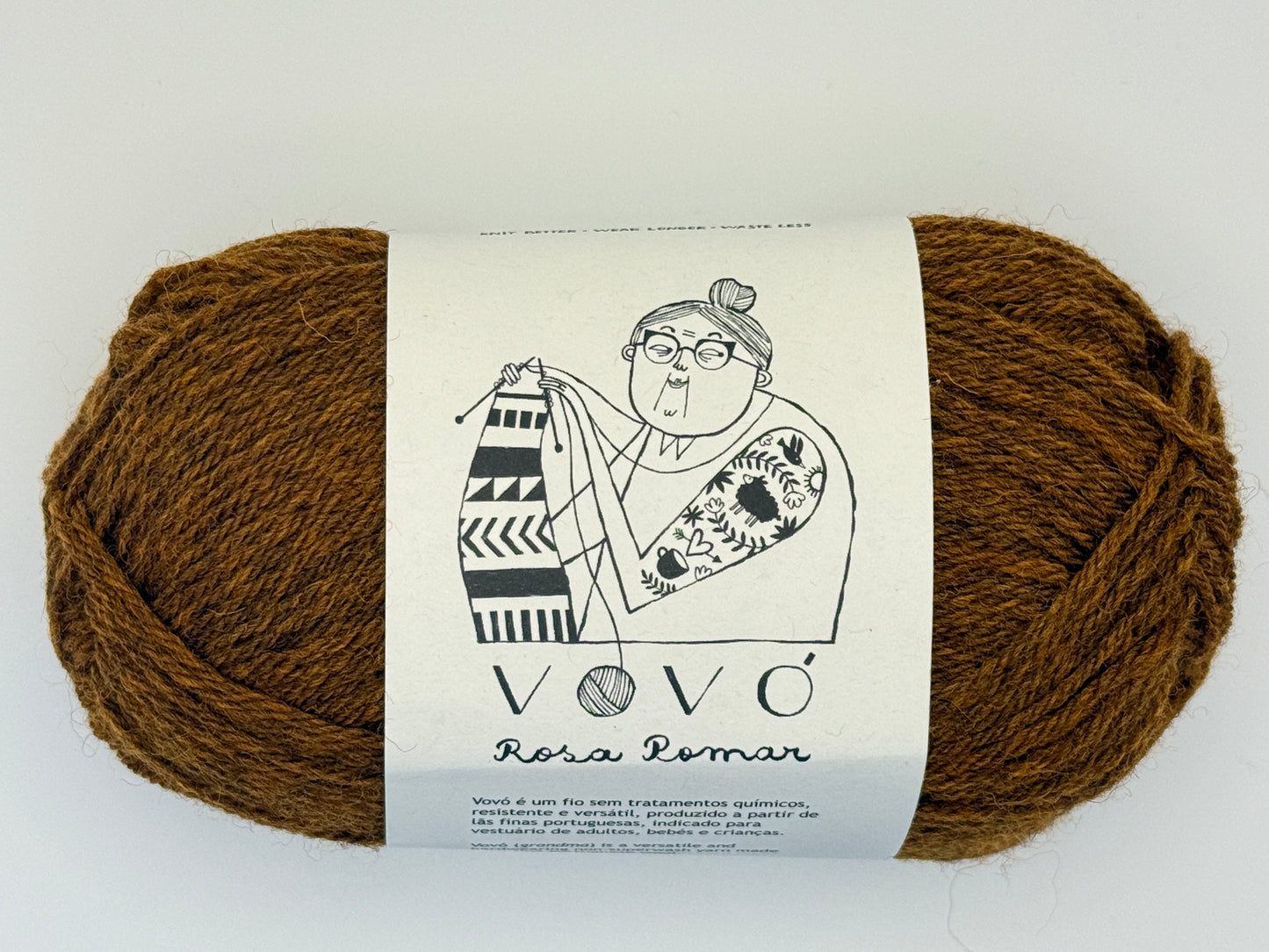 Retrosaria Rosa Pomar Vovó Sport Weight Wool Yarn