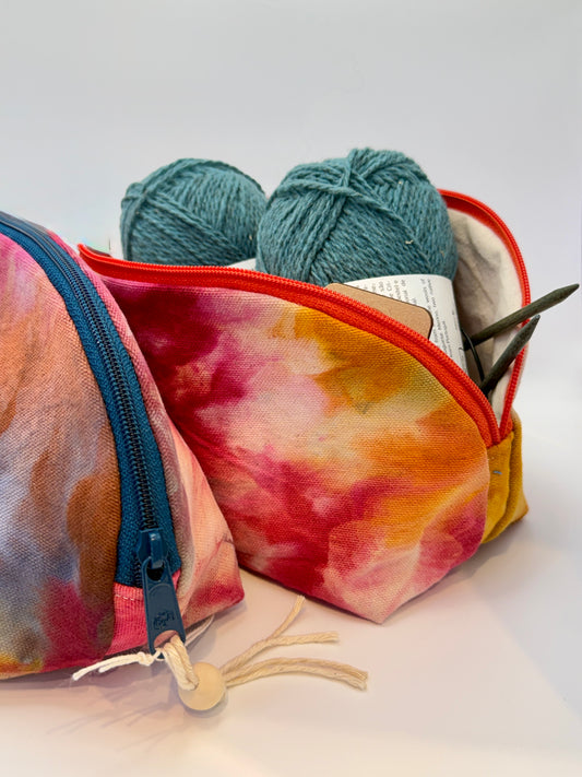 Handmade, Hand-dyed Notions Bags (Made by HTF Staff!)