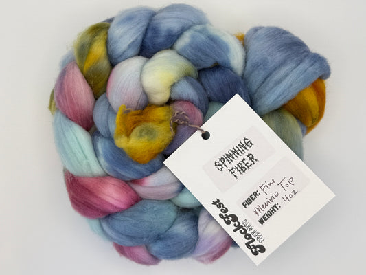 Custom Colorway Merino Fiber Braid from FlockFest Fiber Arts