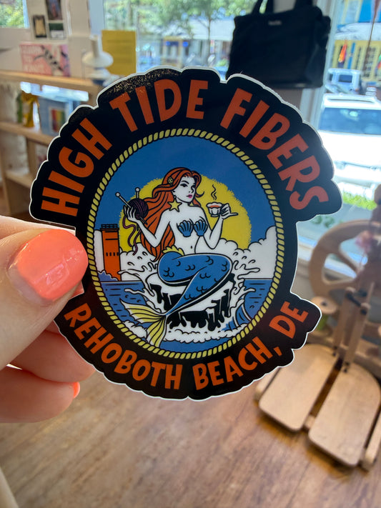 High Tide Fibers Stickers - Local Art!