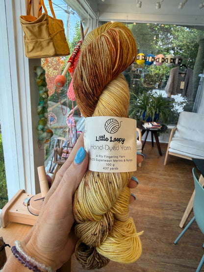 Little Loopy Fingering Weight Superwash Wool Yarn