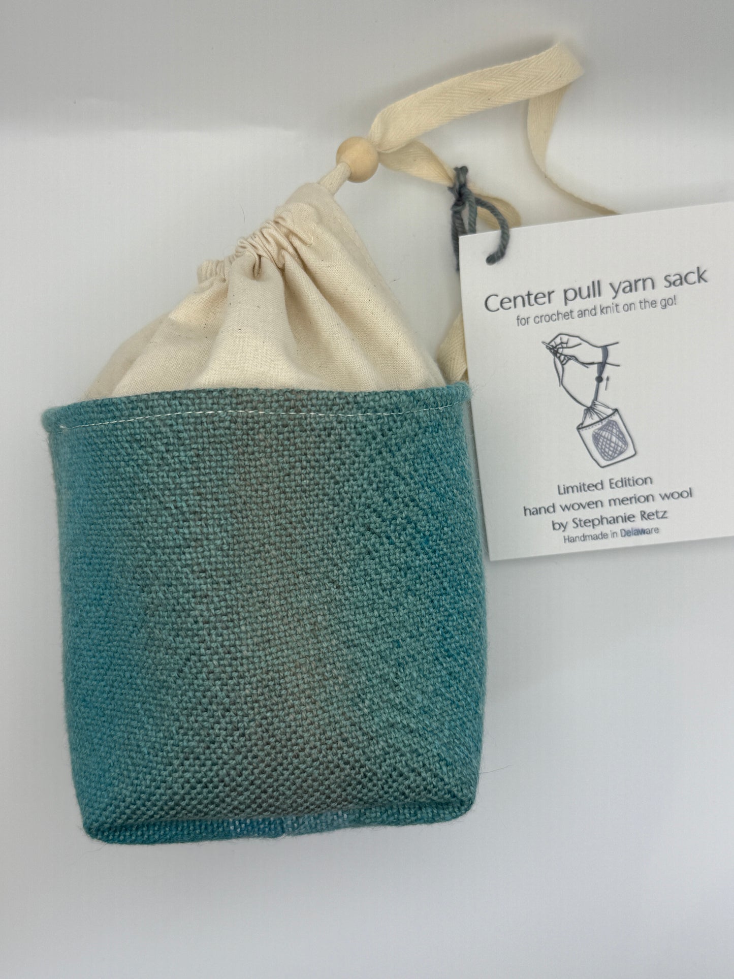 Center Pull Yarn Sack - Knit or Crochet on the Go - Handmade in Delaware!