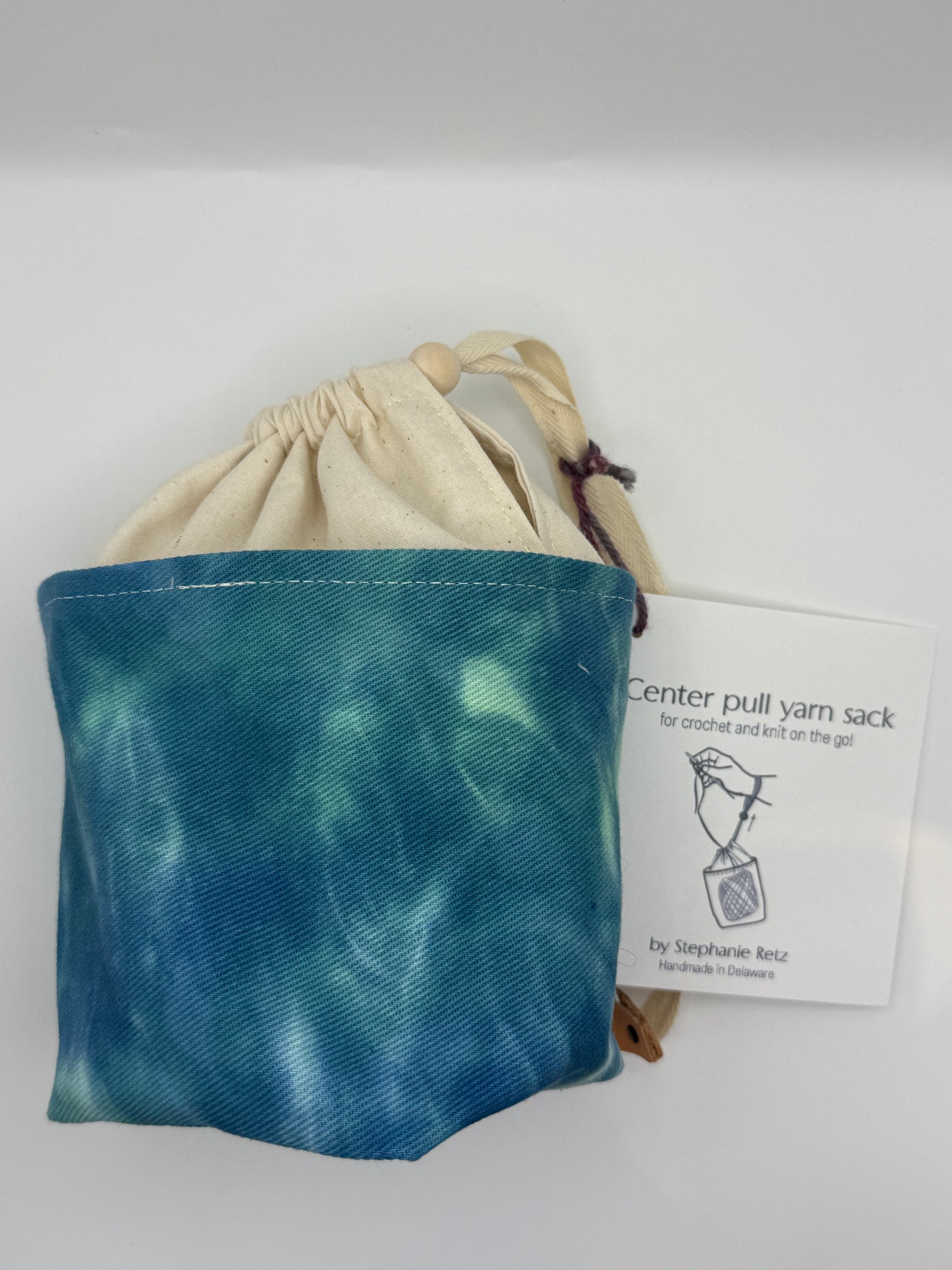 Center Pull Yarn Sack - Knit or Crochet on the Go - Handmade in Delaware!