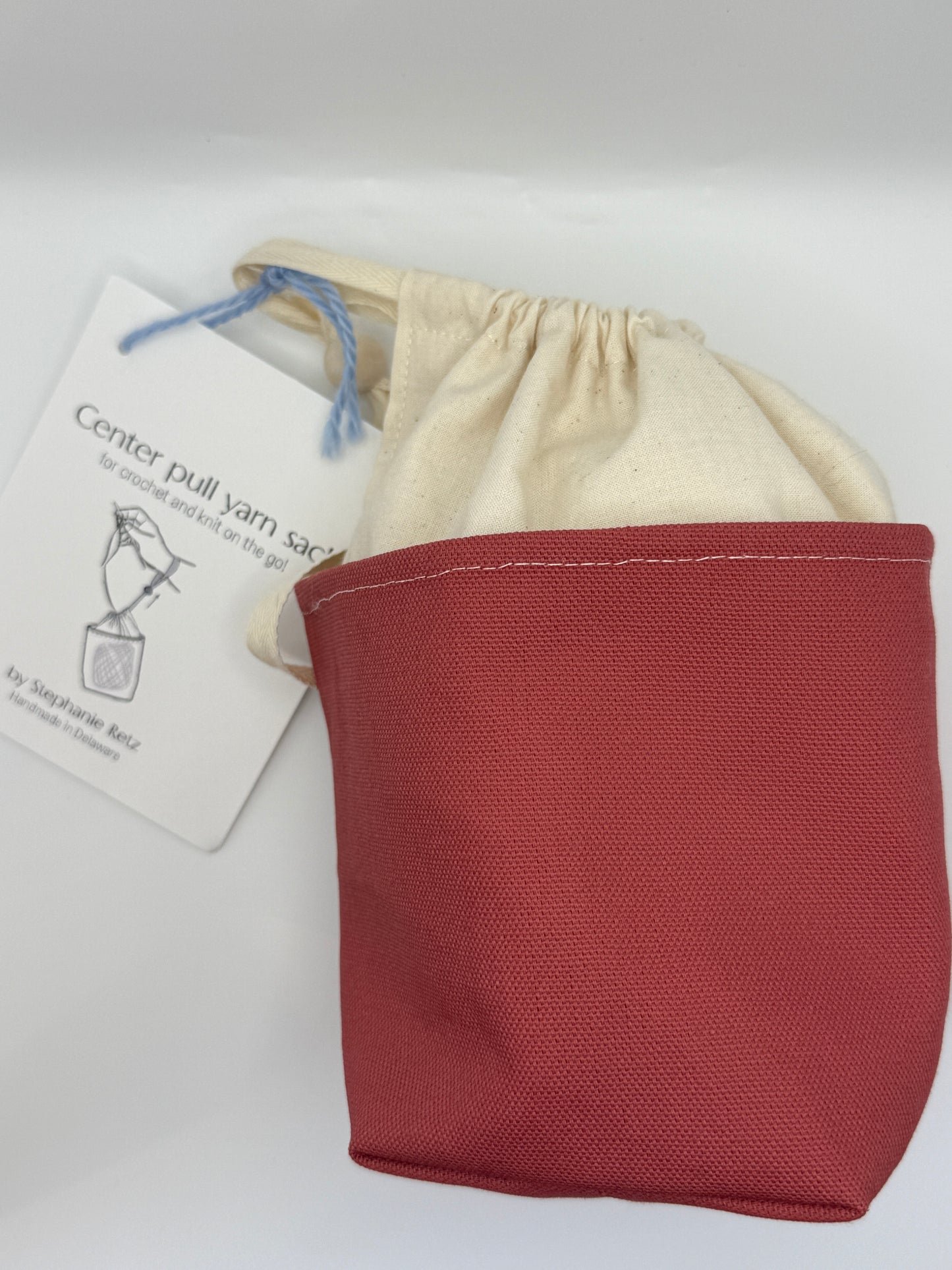 Center Pull Yarn Sack - Knit or Crochet on the Go - Handmade in Delaware!