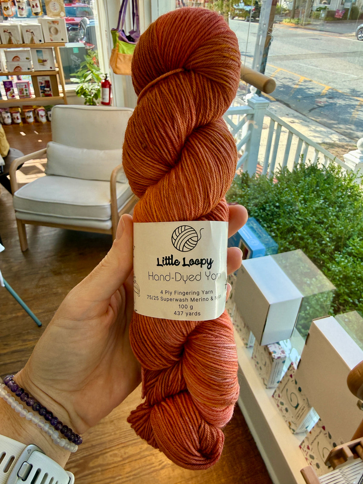 Little Loopy Fingering Weight Superwash Wool Yarn