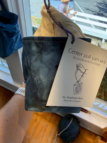 Center Pull Yarn Sack - Knit or Crochet on the Go - Handmade in Delaware!