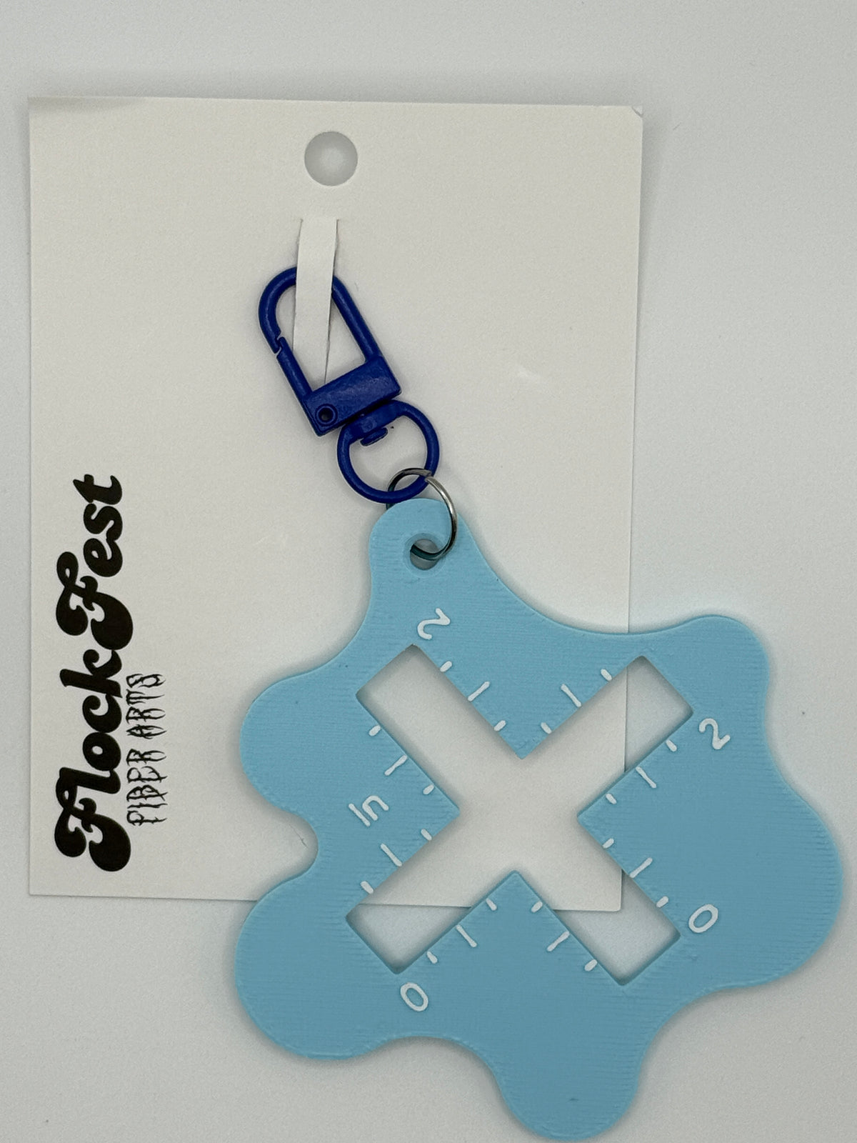 Knitting & Crochet Gauge Swatch Keychain