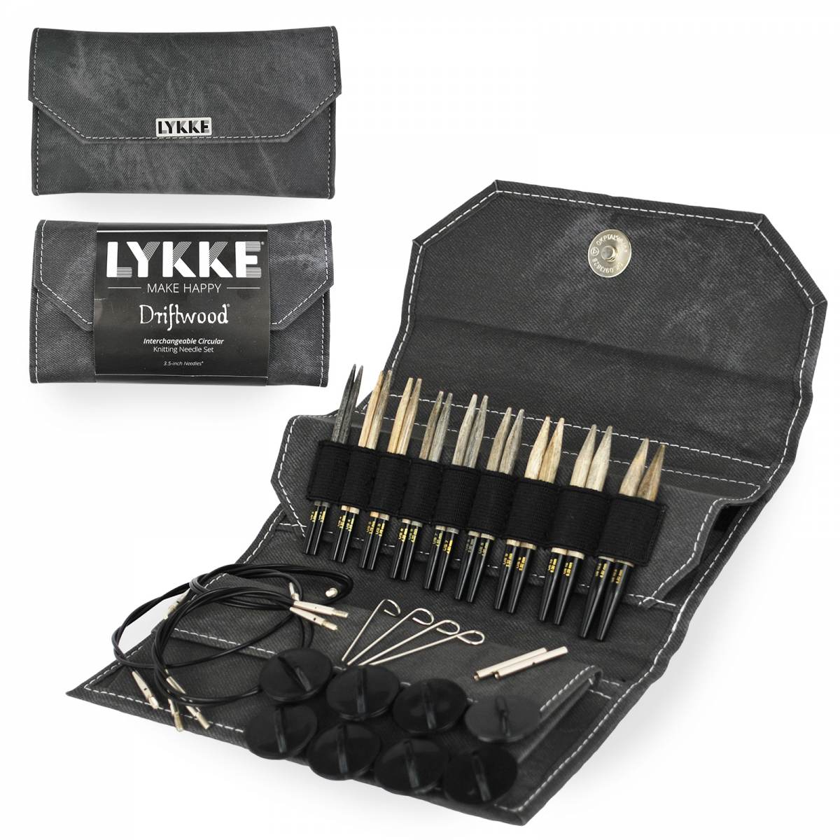 Lykke Driftwood Interchangeable Knitting Needle Set