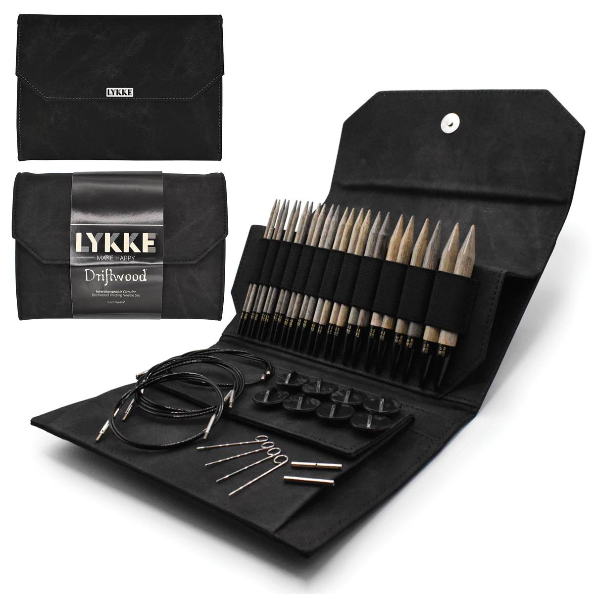 Lykke Driftwood Interchangeable Knitting Needle Set