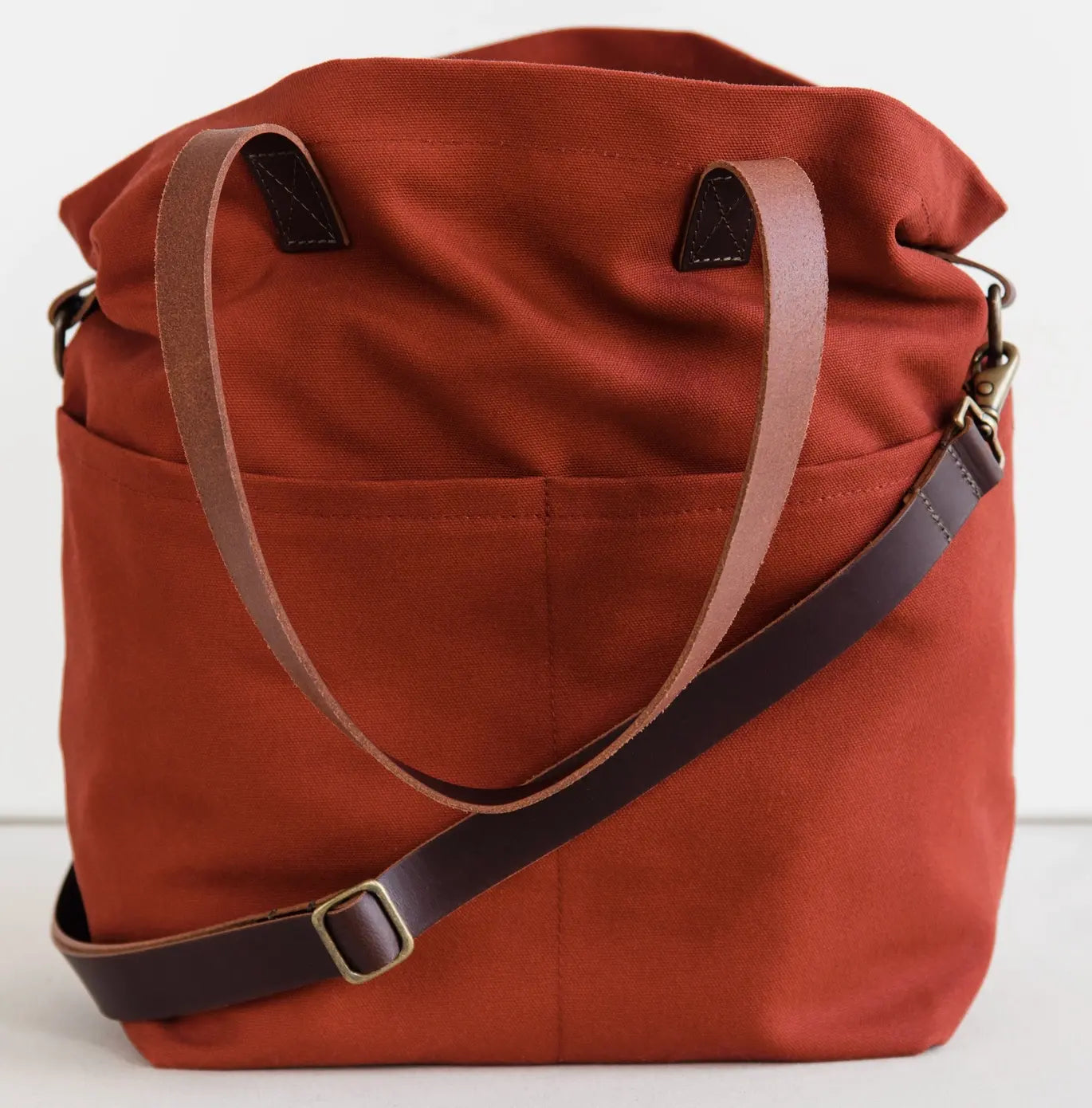 Canvas Crossbody Project Tote Bag Twig & Horn