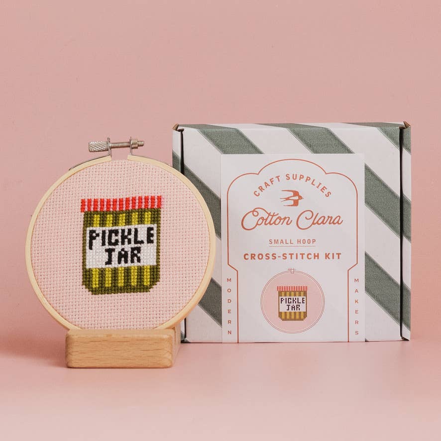 Pickle Jar Cross Stitch Kit