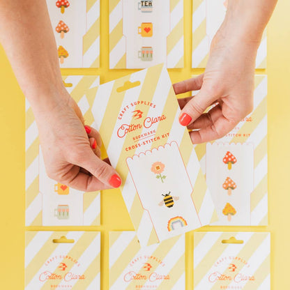 Bookish Counted Cross Stitch Bookmark Kit (Beginner Friendly)