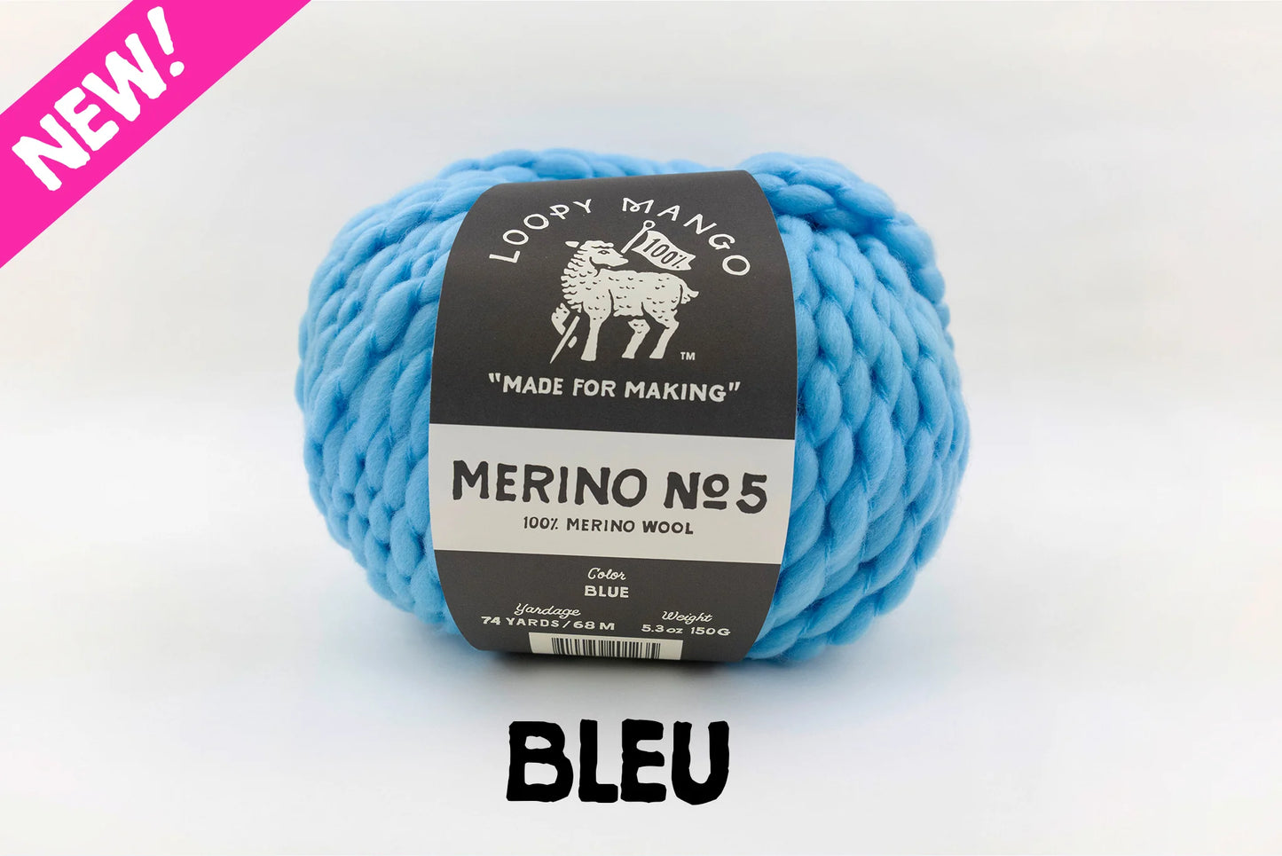 Loopy Mango Merino No. 5 Super Bulky Weight Wool Yarn