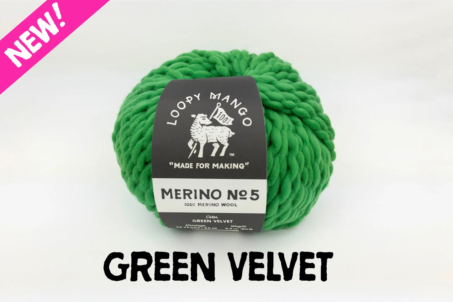 Loopy Mango Merino No. 5 Super Bulky Weight Wool Yarn