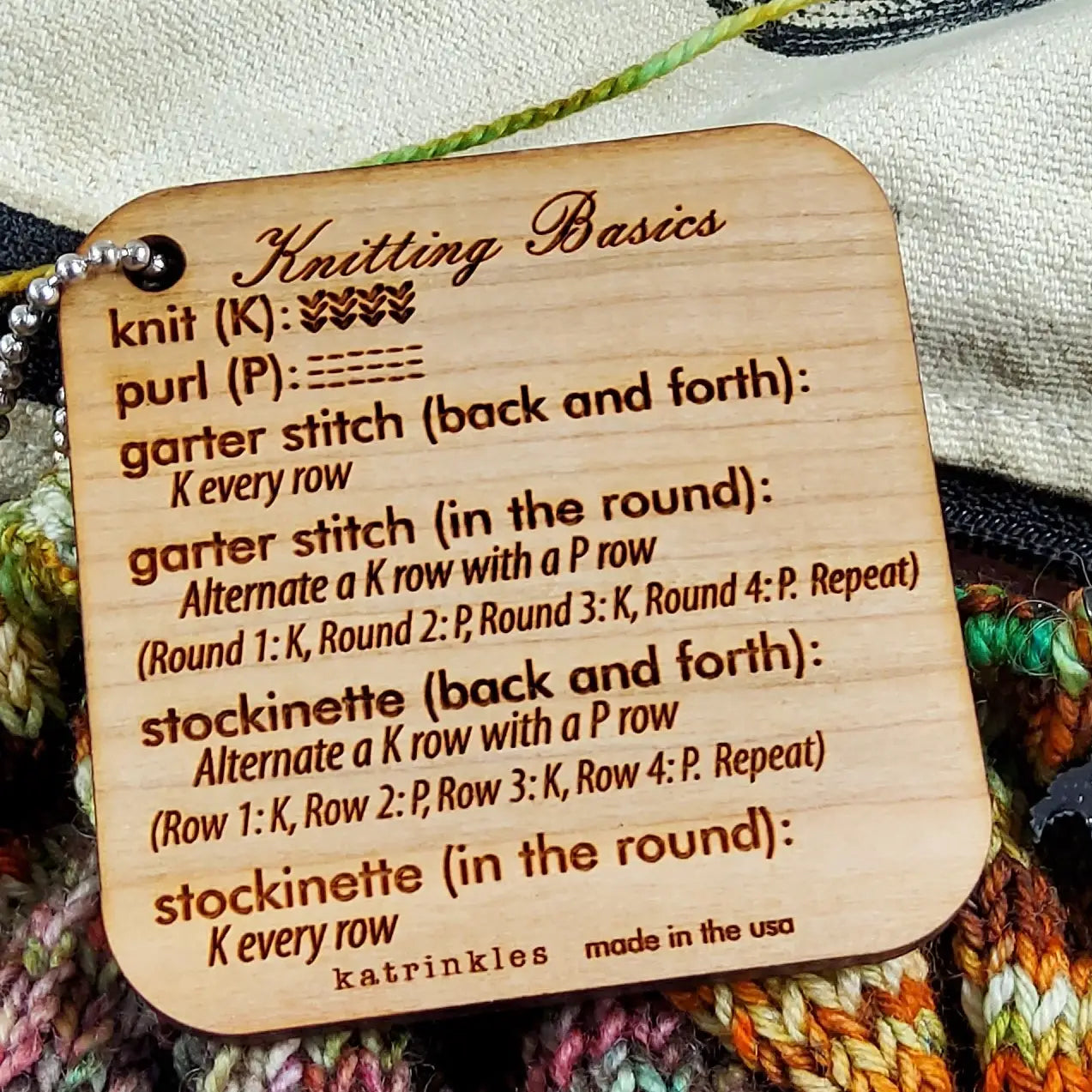 Knitting Basics Mini Tool